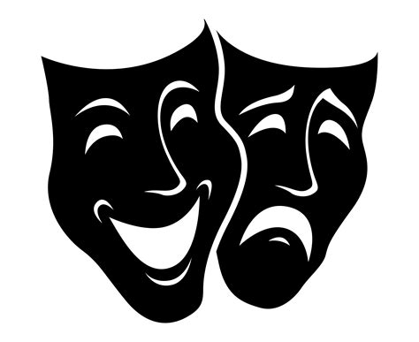 Theater Masks Comedy Tragedy Mask Etsy