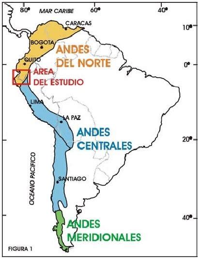 División De La Cordillera De Los Andes Palacios Et Al Download