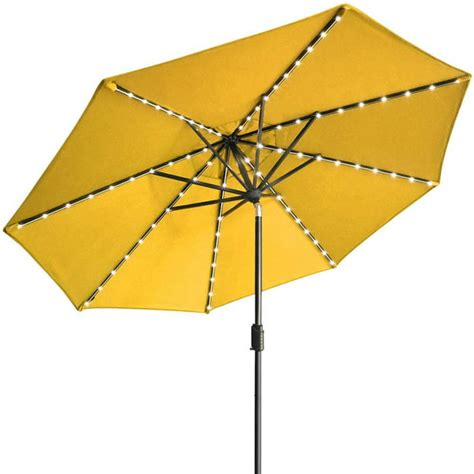 Eliteshade Sunbrella Solar Umbrellas 9ft Market Umbrella With 80 Led