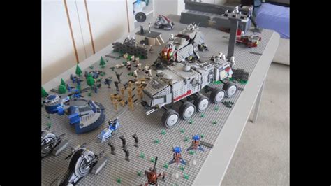 Lego Star Wars Clone Base Battle Moc Youtube