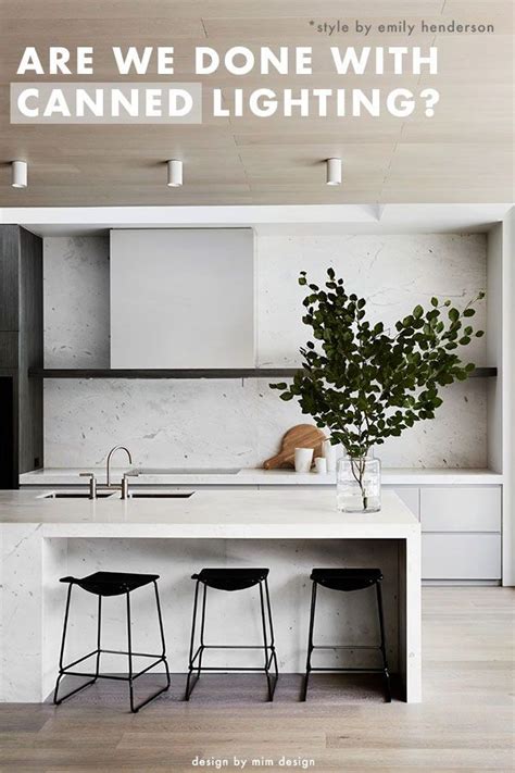 After much deliberation, velinda decided that the cabinet style austin in the color harbor was the best fit as it kept the small space light and bright, allowing her to incorporate. Are We Done With Canned Lighting? | Emily Henderson # ...
