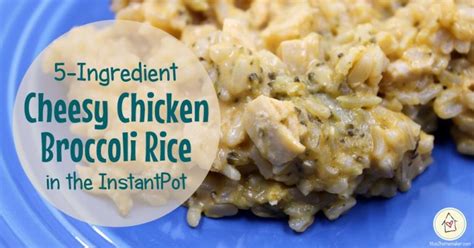 This dish turned out no where near bland! 5-Ingredient IP Cheesy Chicken & Broccoli Rice {recipe}
