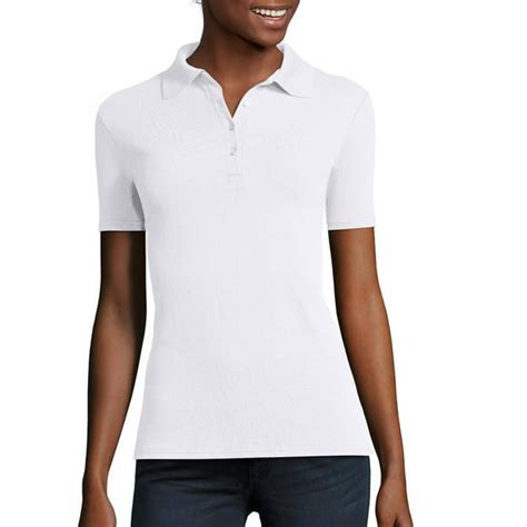 Hanes Hanes Womens X Temp W Fresh Iq Short Sleeve Pique Polo Shirt