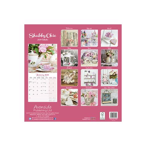 Calendrier 2024 Shabby Chic