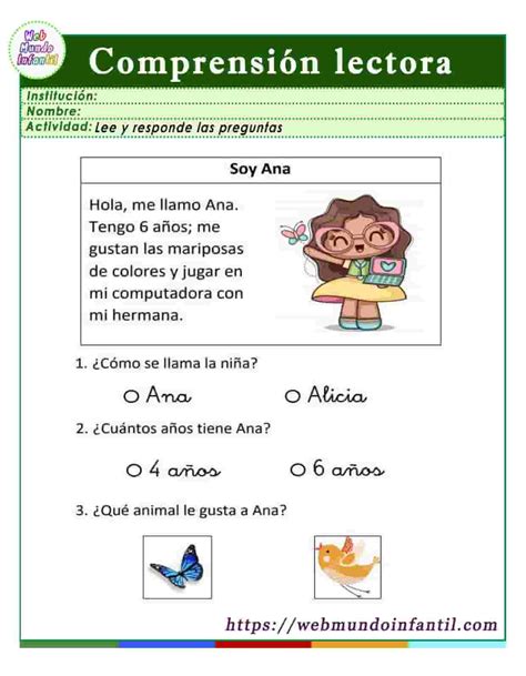 Ejercicios De Lectoescritura Para Segundo Grado Web Mundo Infantil