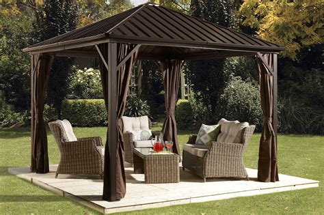 Check them to make sure you have all the parts described in above part list. Sojag Shade & Cooling - Dakota 10x10 Sun Shelter Gazebo Gazebo