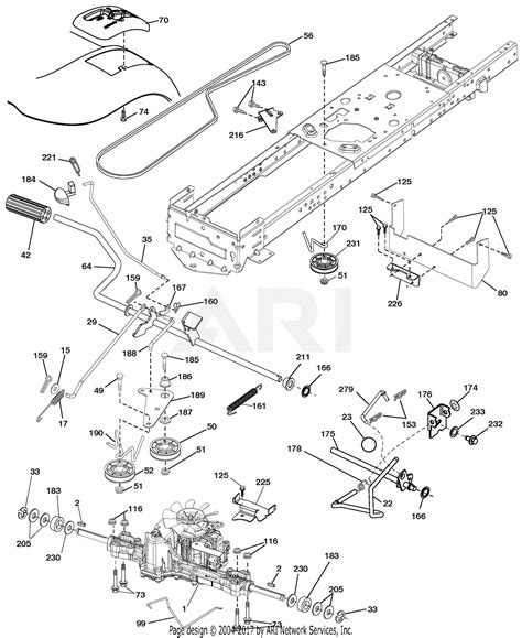 Ariens 936044 960460017 00 46 Hydro Tractor Parts Diagram For Drive