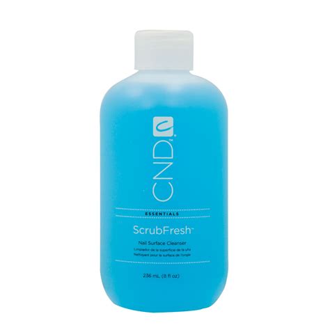 Cnd One Step Scrub Fresh Nail Surface Cleanser Sanitizer 8 Oz Prep