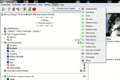 Voila, now you are ready to use every little feature that clownfish voice. Clownfish for Teamspeak - Free download and software reviews - CNET Download.com