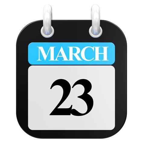 march 23rd calendar icon png 27524666 png