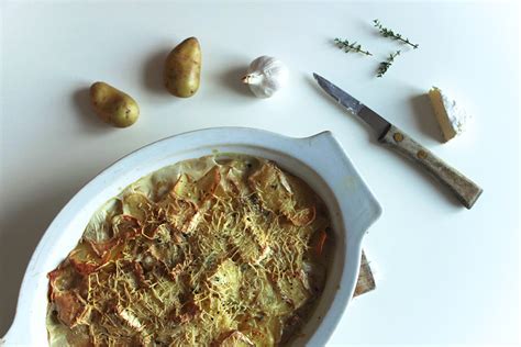 Gratin de pommes de terre au camembert et miel Not parisienne
