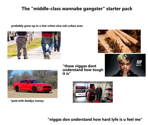 The Wannabe Gangster Starter Pack Rstarterpacks
