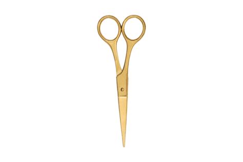 Golden Scissors Isolated On A Transparent Background 21275494 Png