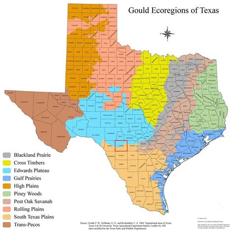 10 Ecological Regions Of Texas Texas Parks Pecos Wood Post