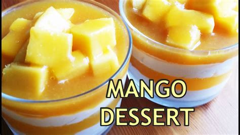 Mango Dessert With Delicious Creamy Fresh Cheese Easy Recipe Youtube