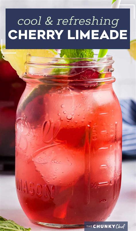 Refreshing Cherry Limeade The Chunky Chef