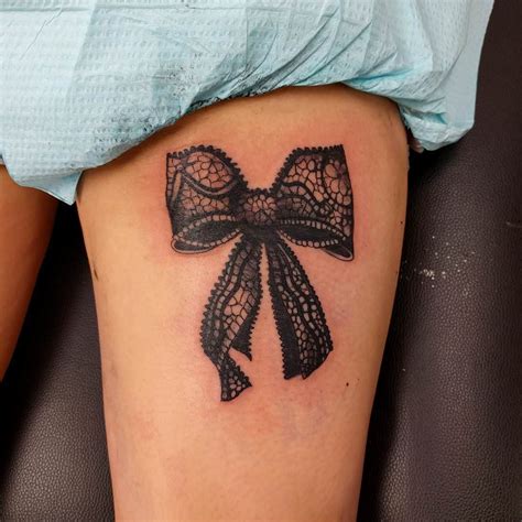 Violet Ribbon Tattoos