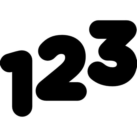 123 Numbers Free Vector Icons Designed By Freepik Cool Symbols