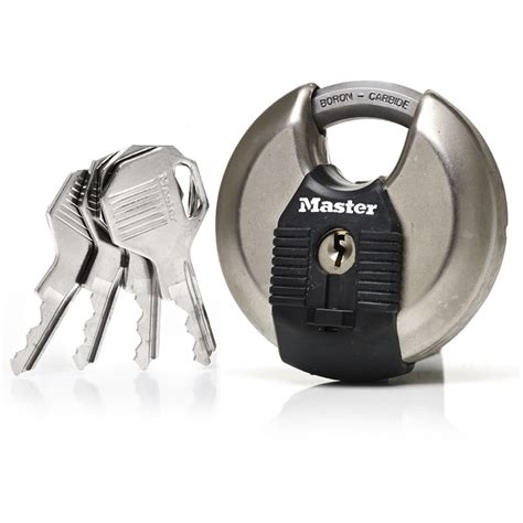 Master Lock Stainless Steel Round Padlock 70mm | Wilko