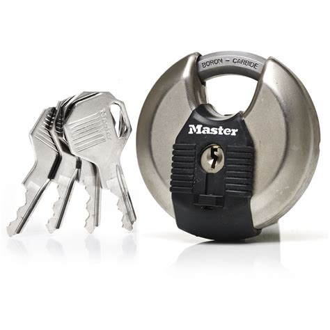 Master Lock Stainless Steel Round Padlock 70mm Wilko