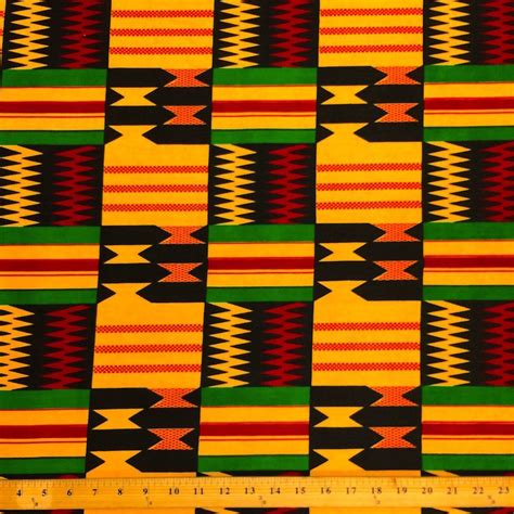 Awesome Kente African Print Fabric Cotton Wide Sold By The