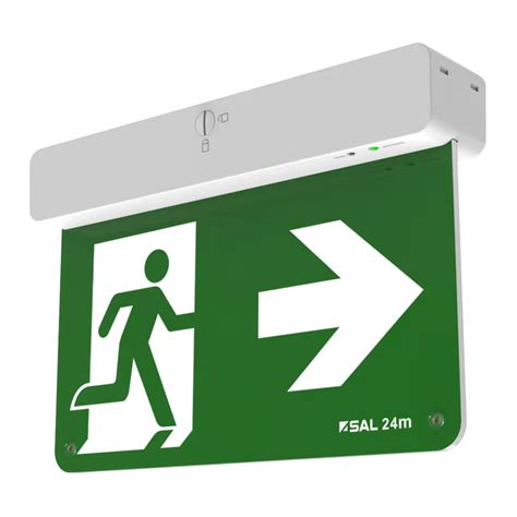 Emergency Exit Sign Sal Ceiling Or Wall Mount 28w Led Code 4541