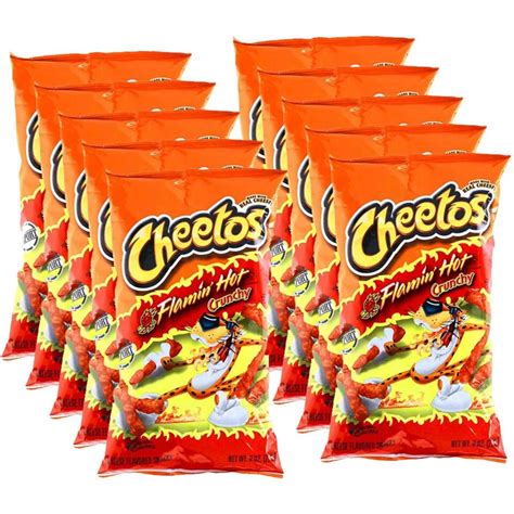 Cheetos Flamin Hot Crunchy Cheese Flavored Snacks Party