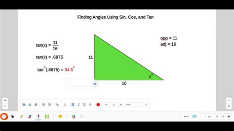 Though we can find the values of cos, sin, and tan using the calculator, there is a chart with some standard angles 0 o , 30 o , 45 o , 60 o , and 90 o. Finding Angles Using Sin, Cos, and Tan - YouTube