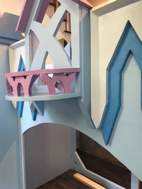 Frozen bedroom in a box. Frozen 2 Loft Playhouse Castle - Holiday's Custom Kids Beds