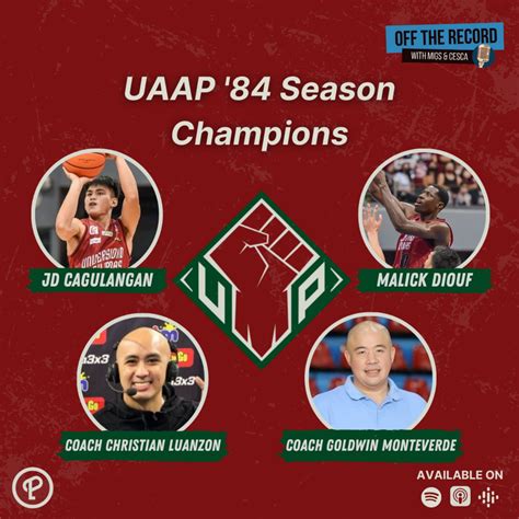 S06e01 Uaap Season 84 Champions Up Fighting Maroons Off The Record