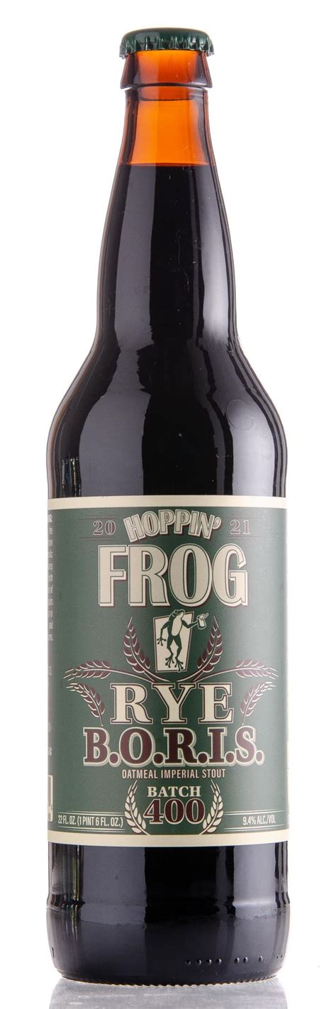 Review Hoppin Frog Brewing Rye Boris The Crusher Batch 400