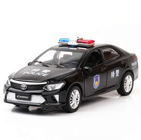 132 Toy Car Toyota Camry Police Metal Toy Alloy Car Diecasts And Toy