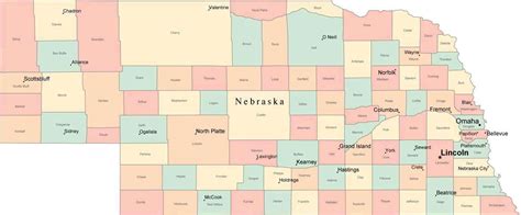 28 Counties In Nebraska Map Maps Online For You