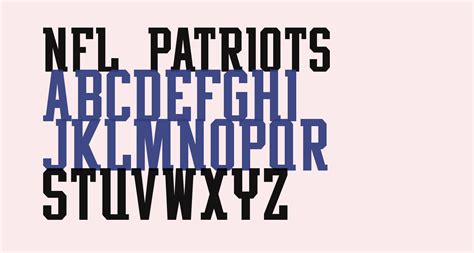 Nfl Patriots Free Font What Font Is