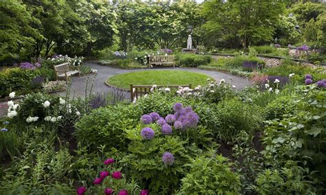 Beautiful Spring Garden With Circular Gravel Path Andrea Rugg Photography