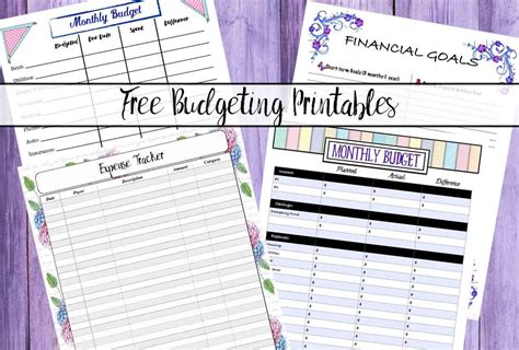 What expense tracker apps do. Free Budgeting Printables: Expense Tracker, Budget, & Goal ...