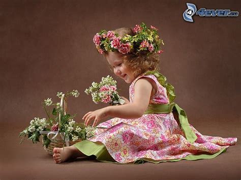 Child In Flowers
