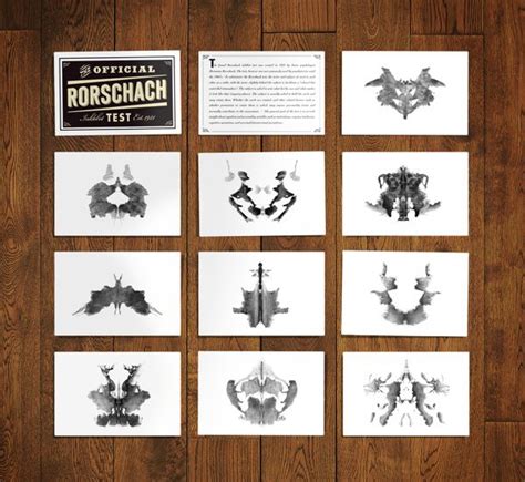 Rorschach Poster And Card Set Rorschach Card Set Ink Blot