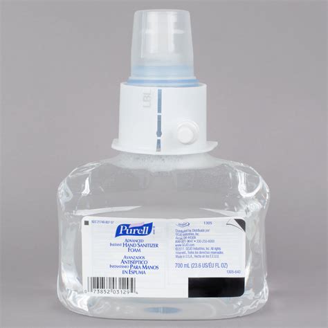 Silky smooth, squeaky clean hands without the scent. Purell® 1305-03 LTX Advanced 700 mL Foaming Instant Hand Sanitizer