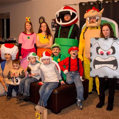 We Did A Huge Mario Theme This Year With Some Friends All Homemade Costumes Mario Halloween