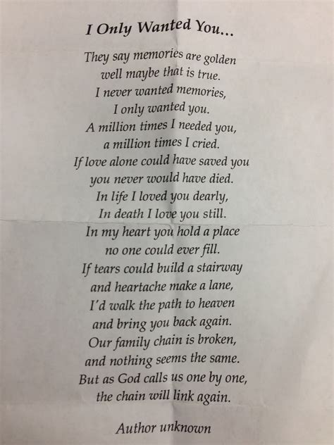Short funeral Poems