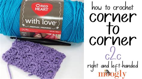 How To Corner To Corner Crochet C2c Right Handed Youtube
