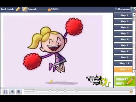 Cheer bow tutorial step by step with bowdabra darice blog. How to Draw a Cheerleader - YouTube