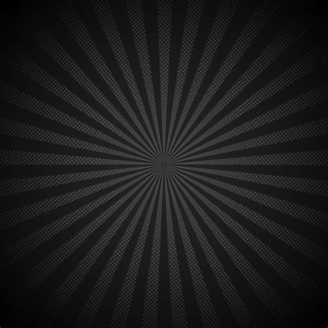 Absrtract Retro Shiny Starburst Black Background With Dots Pattern
