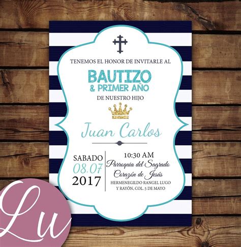Invitaciones Personalizada Bautizo Digital 10000 En Mercado Libre