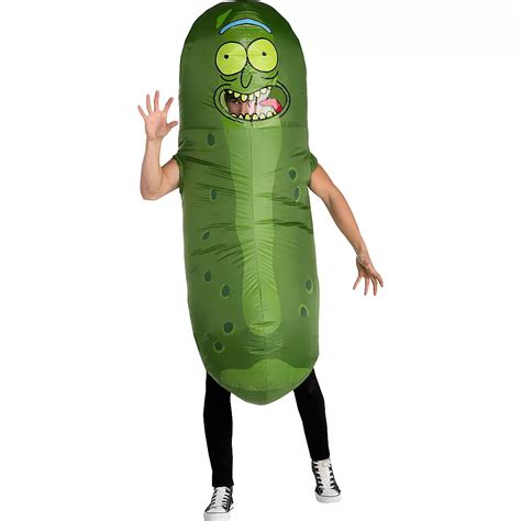 Adult Inflatable Pickle Rick Costume Rick And Morty Party City