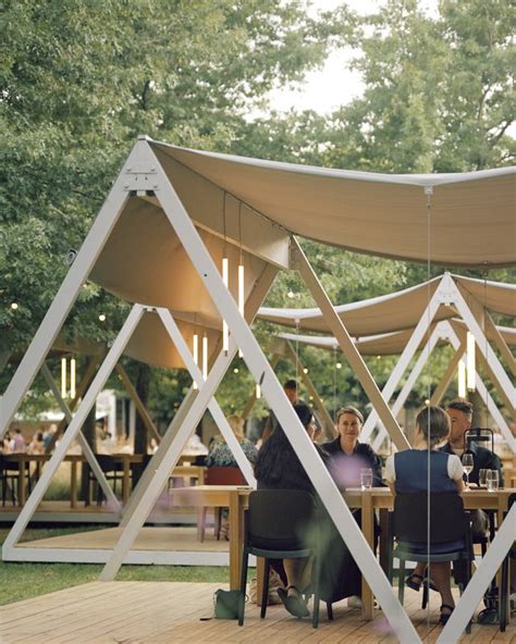 Melbourne Architects Design Temporary Dining Pavilions For Ngv Garden