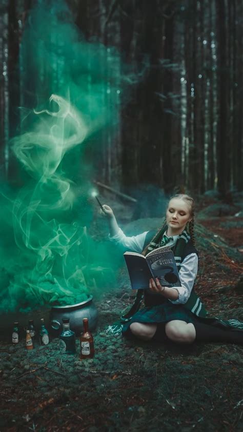 Slytherin Photoshoot🐍 Harry Potter Photography Harry Potter Art