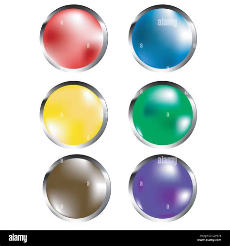 Reflective Buttons Hi Res Stock Photography And Images Alamy