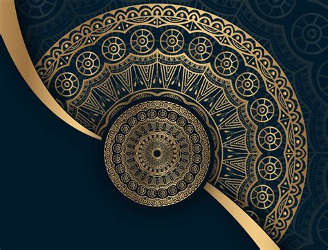 Luxury Mandala Background Design With Golden Color By Nahiduzzaman